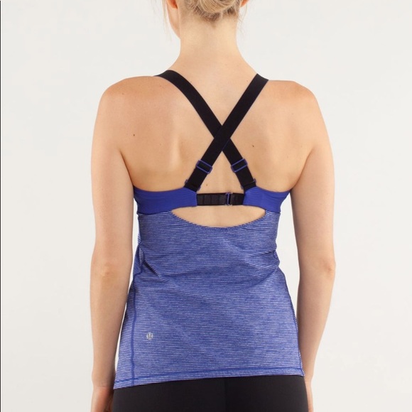 Run: Catch Me Tank, Pigment Blue Tonka Stripe - Picture 2 of 6